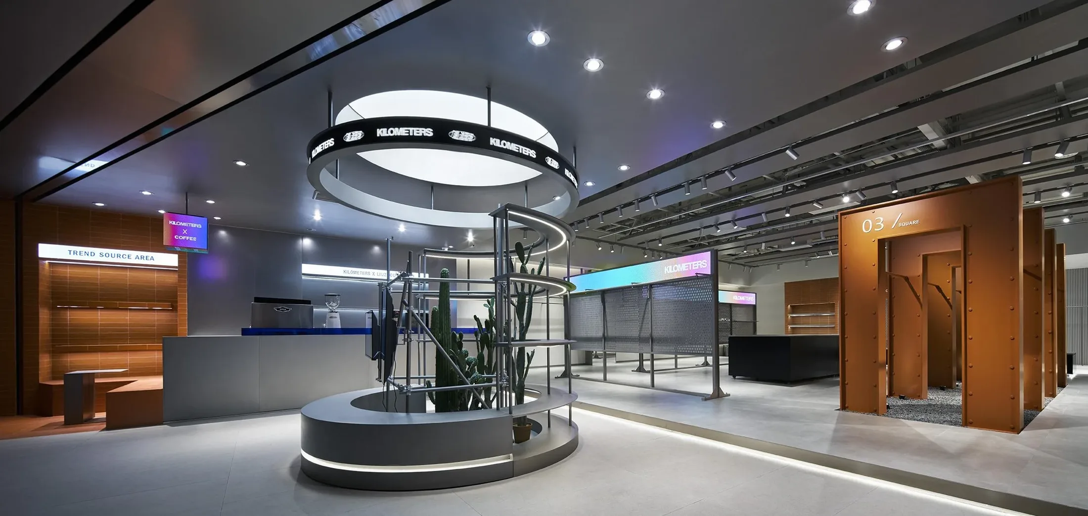 KILOMETERS Flagship — interior view 2